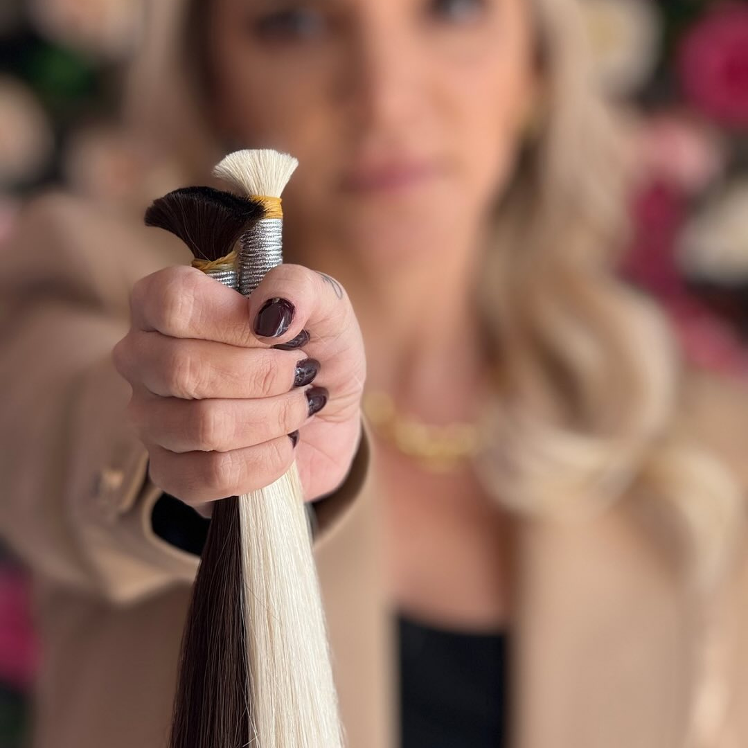 Produção de Mega Hair Adesivo em Campinas - Casa Rosa